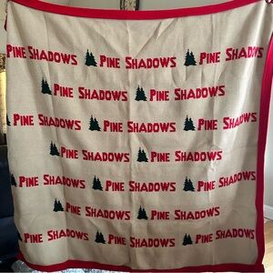 BEMIDJI Woolen Mills Pine Shadows Heavy Woven Wool Throw Blanket NEW
